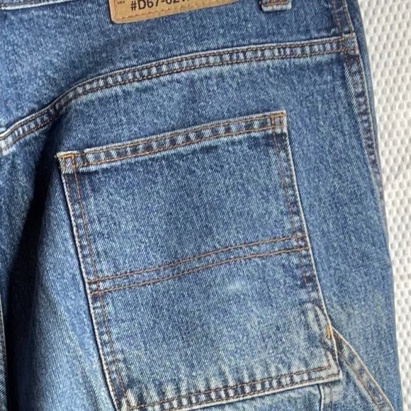 Guess Vintage Men Workwear Carpenter/ cargo 1990’s Jeans Men Size 38 D67-62W - Picture 7 of 13